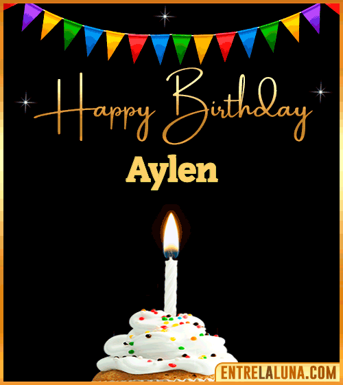 GiF Happy Birthday Aylen